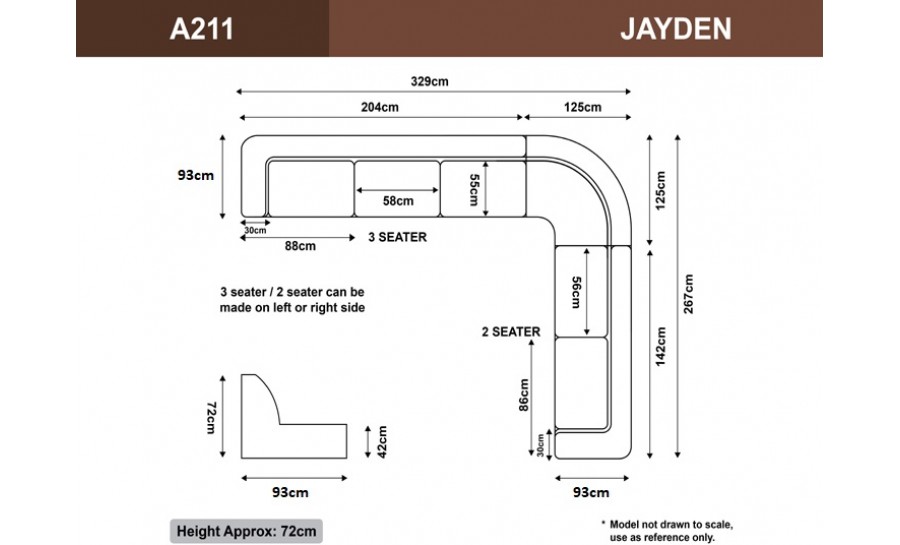 Jayden Leather Sofa Lounge Set