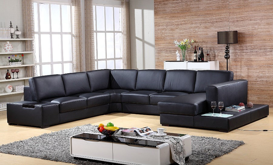 Glen Leather Sofa Lounge Set - Customisable Leather Sofa at Desired Living