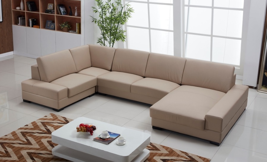 Coogee Leather Sofa Lounge Set