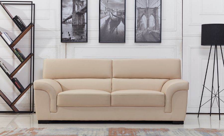 logan 3 seater leather sofa