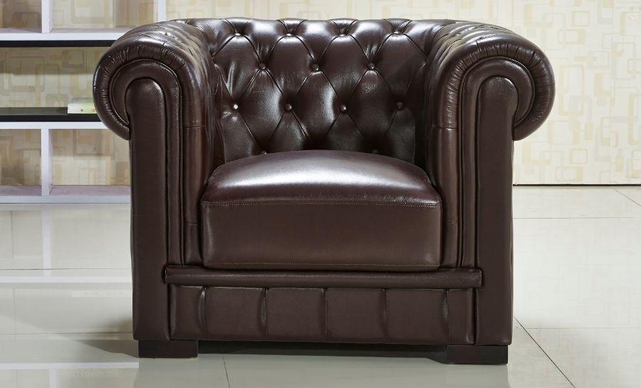 leather armchair