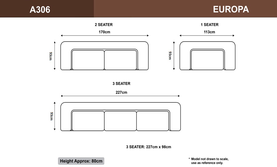 Europa A Leather Sofa Lounge Set