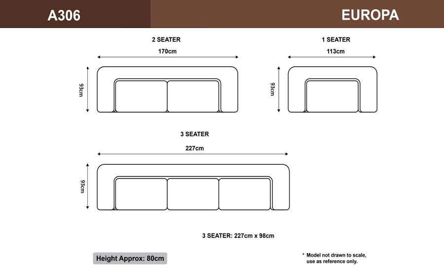 Europa Leather Sofa Lounge Set