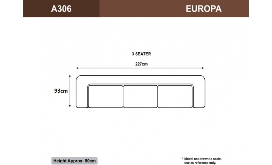 Europa A Leather Chesterfield 3 Seater (Stock)