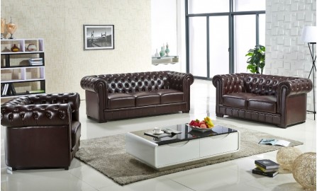 Europa Leather Sofa Lounge Set