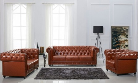 Europa A Leather Sofa Lounge Set