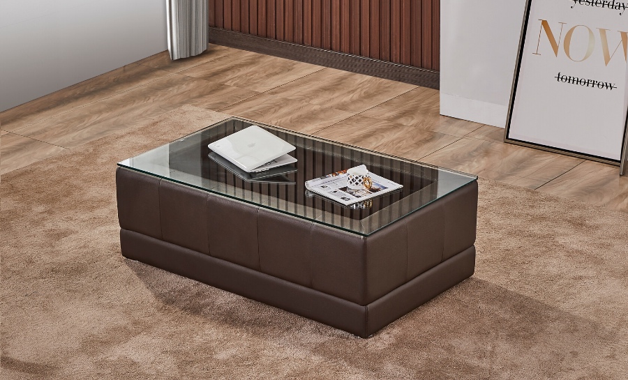 Coffee Tables Model J Customisable, Coffee Table Leather Sofa