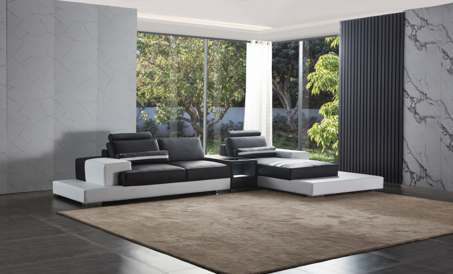 Forrey3SC- Leather Sofa Lounge Set