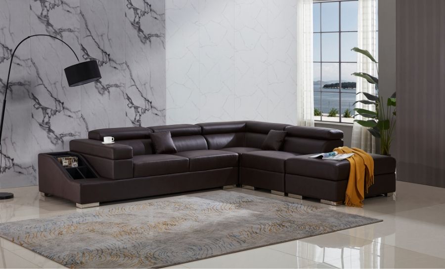 Vienna - L2 - Leather Sofa Lounge Set