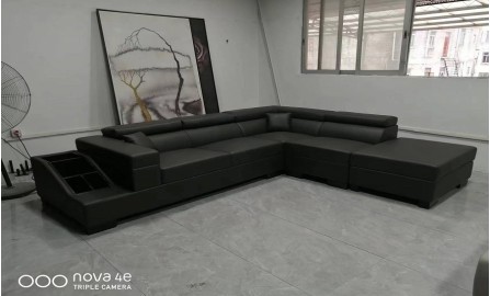 Vienna - L2 - Leather Sofa Lounge Set (Stock)