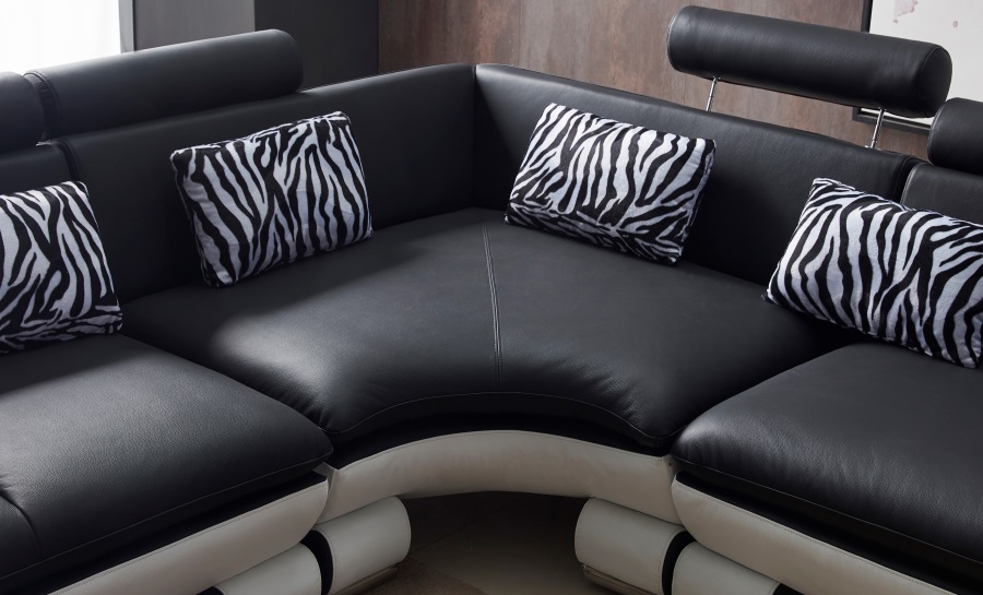 Senza - L - Leather Sofa Lounge Set