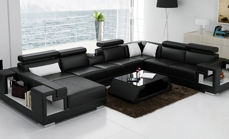 Lumere - U Leather Sofa Lounge Set - Customisable Leather Sofa at ...