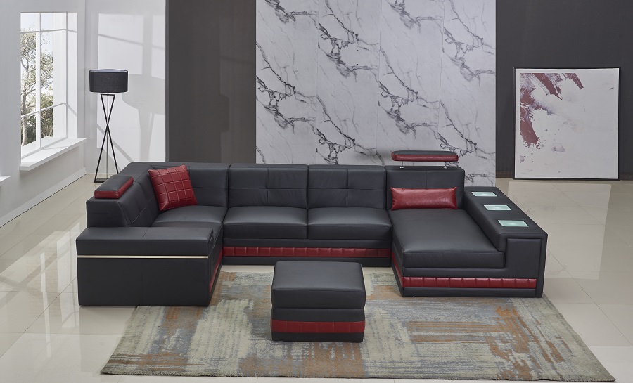 Yarra - 1 Leather Sofa Lounge Set