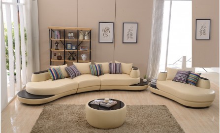 Sierra Leather Sofa Lounge Set