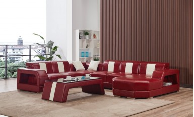 Inada Leather Sofa Lounge Set