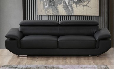 Kenny 3 Seater Leather Sofa
