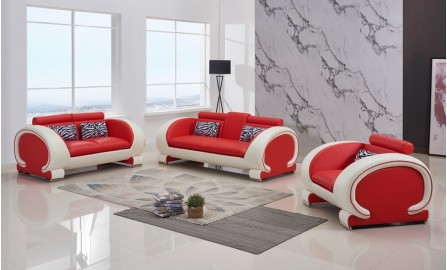 Opal Leather Sofa Lounge Set