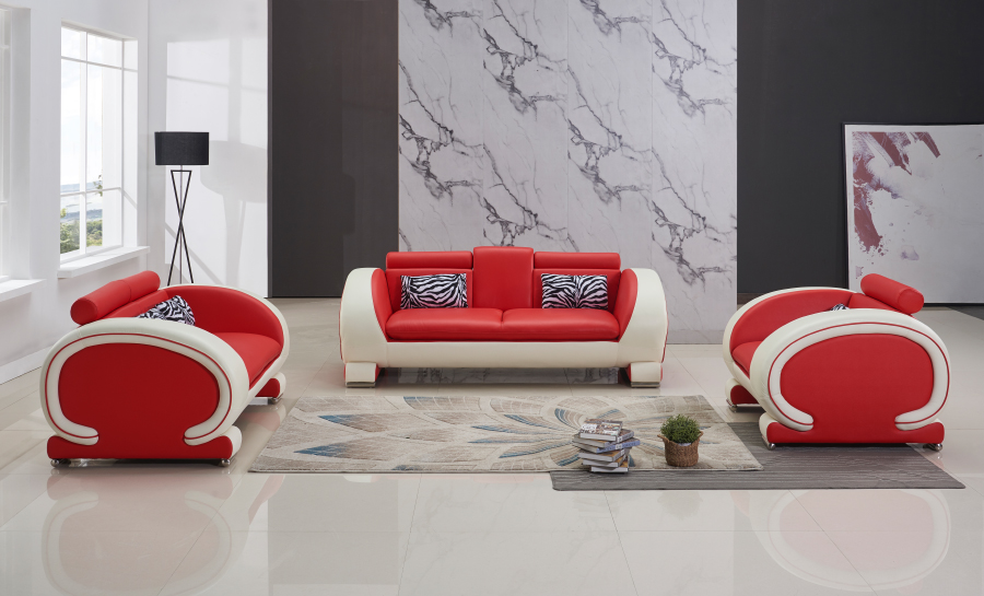 Opal Leather Sofa Lounge Set