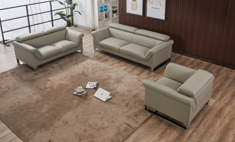 Floaty 3 Seater Leather Sofa