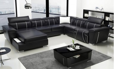 Revna Modular Leather Recliner Lounge