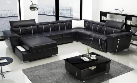 Revna Modular Leather Recliner Lounge