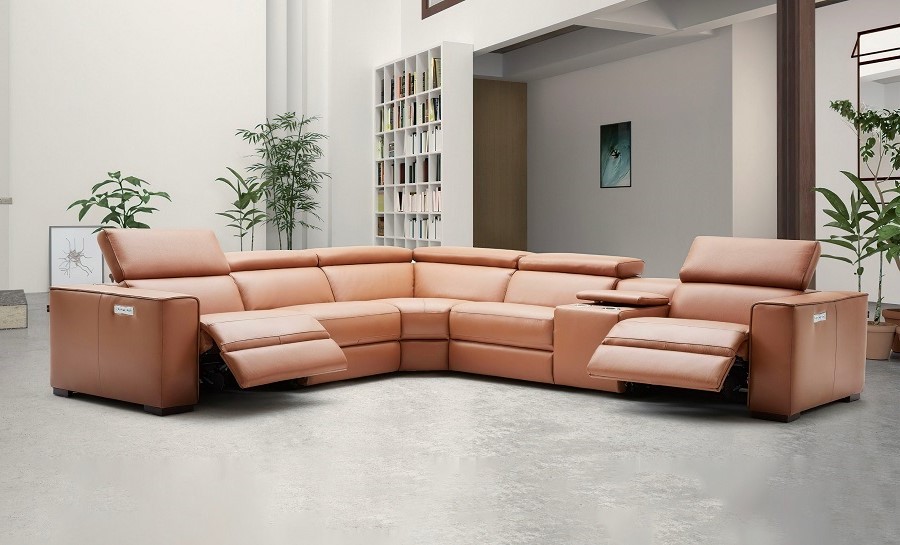 Athena Leather Corner Recliner Sofa