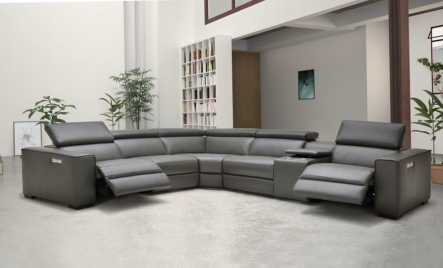 Athena Leather Corner Recliner Sofa