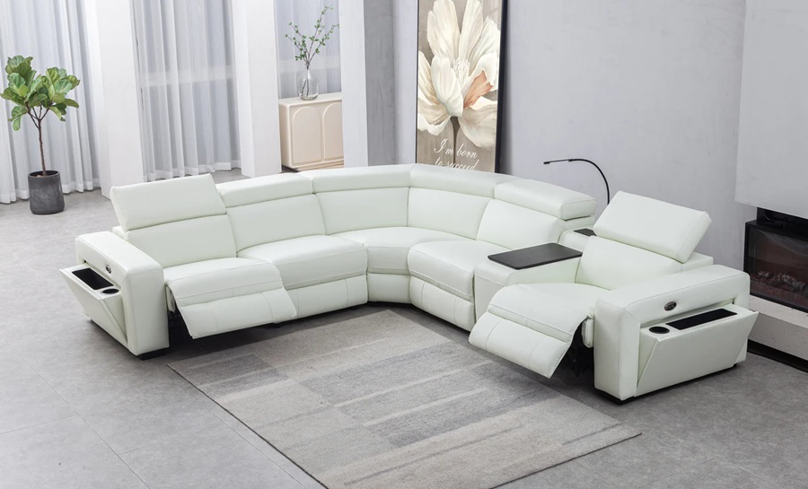 Hyperion Leather Corner Recliner Sofa