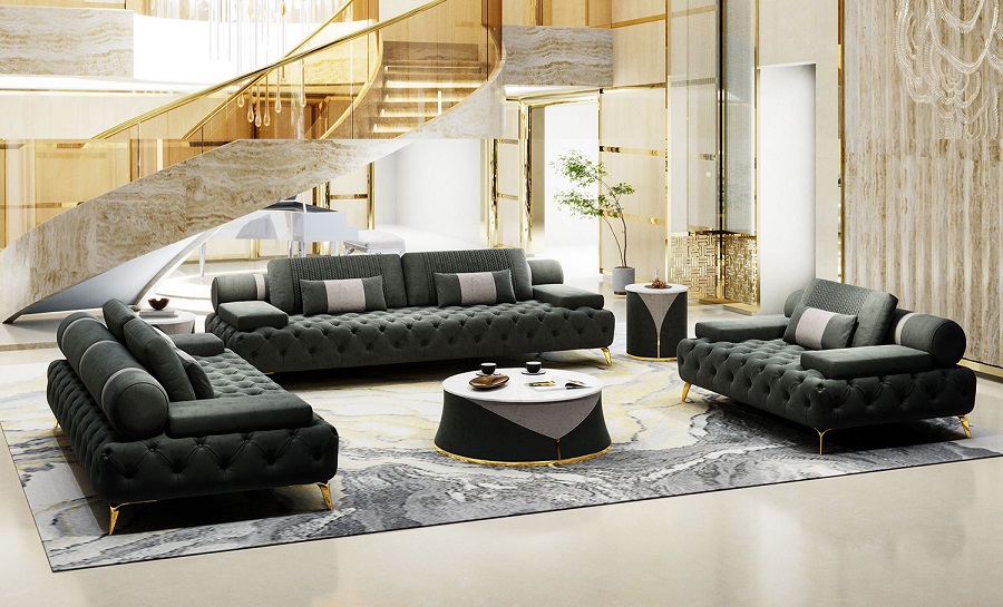 Eos Fabric Sofa Set
