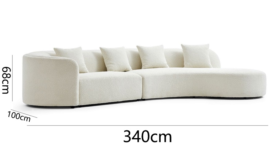 Abigail 4 Seater Fabric Lounge