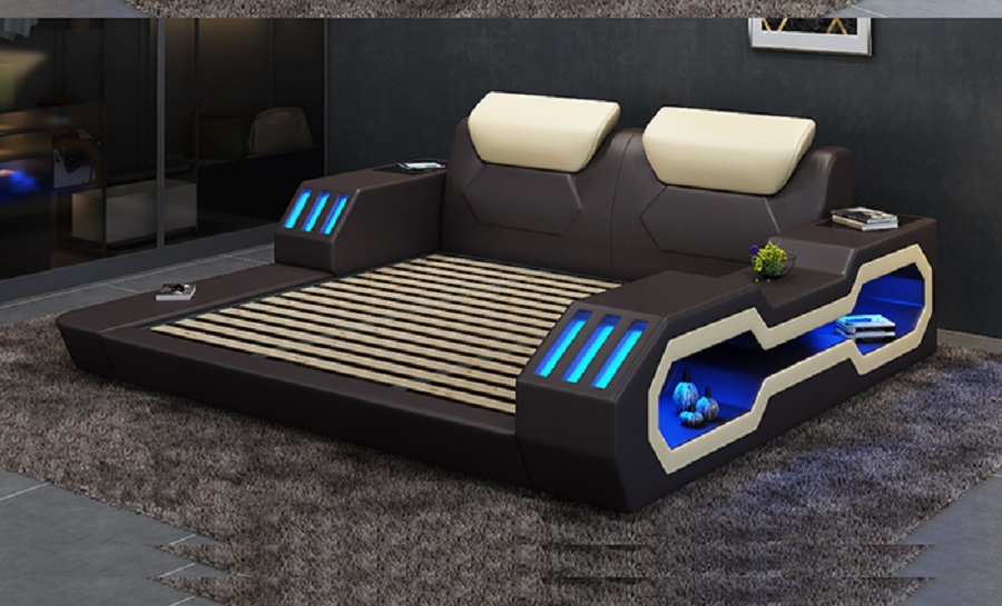 Explorer LED Leather Bed 