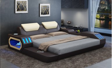 Explorer LED Leather Bed 