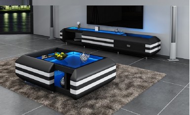 Navigator LED Leather Coffee Table 