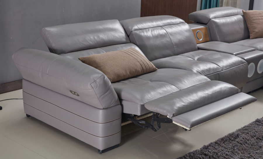 Fina - 2SC - Leather Recliner Lounge 