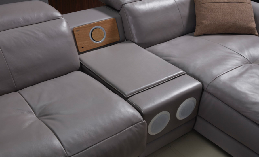 Fina - 2SC - Leather Recliner Lounge 